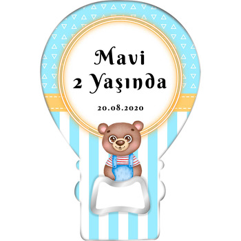 Ayıcık ile Rakun Temalı Balon Magnet Açacak