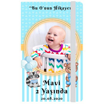 Ayıcık ile Rakun Temalı Doğum Günü Anı Defteri