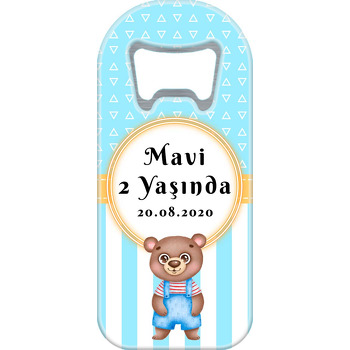 Ayıcık ile Rakun Temalı Uzun Magnet Açacak