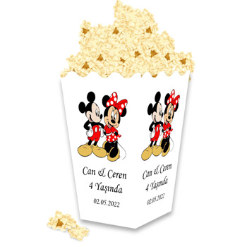 Baby Mickey ile Minnie Temalı Popocorn Kutusu