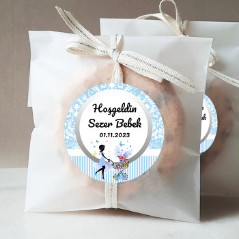 Baby Shower Erkek Bebek Temalı Sticker