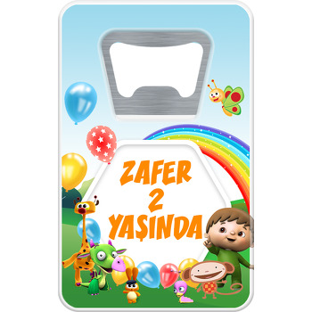Baby Tv Ekip Temalı Dikdörtgen Magnet Açacak