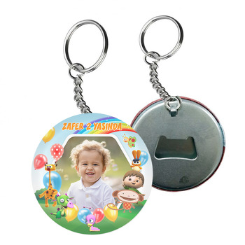 Baby Tv Ekip Temalı Resimli Arkası Açacak Anahtarlık