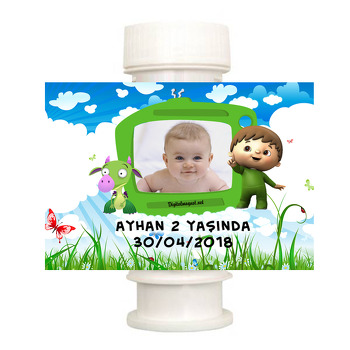 Baby Tv Temalı Köpük Baloncuk Etiketi