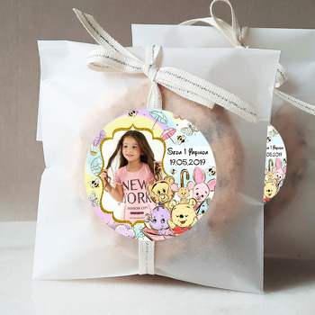 Baby Winnie The Pooh Temalı Resimli Sticker
