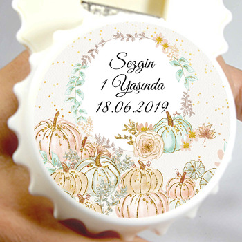 Bal Kabağı Temalı Kapak Şekilli Magnet Açacak