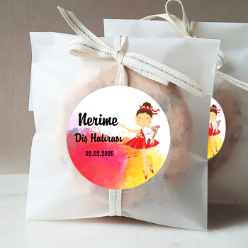 Balerin Temalı Diş Buğdayı Sticker