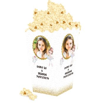 Balerin ve Kuğu  Temalı Popcorn Kutusu