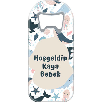 Balina Desen Temalı Uzun Magnet Açacak
