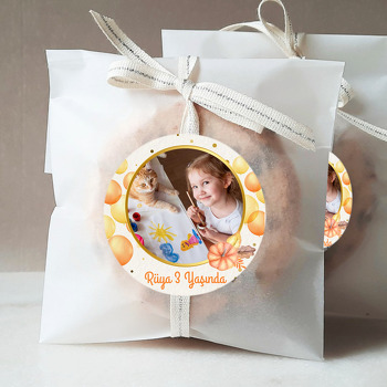 Balkabağı ile Balonlar Temalı Sticker