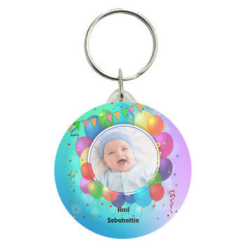 Balon Temalı Resimli Anahtarlık