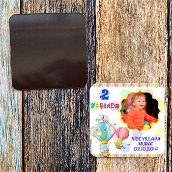 Balonlar ve Hayvanlar Temalı Magnet