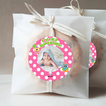 Balonlu Baykuş Temalı Sticker
