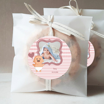 Balonlu Bebek Temalı Hoşgeldin Bebek Sticker