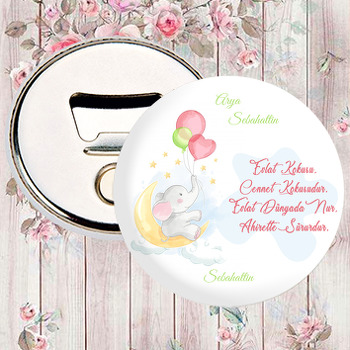 Balonlu Fil Temalı Magnet Açacak