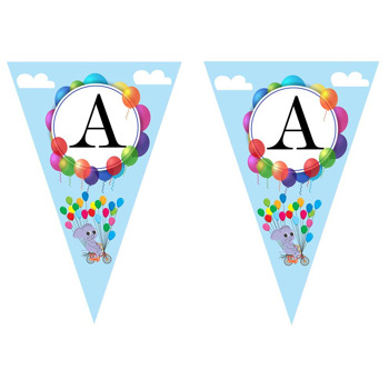 Balonlu Fil Temalı Parti Banner