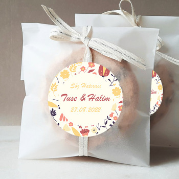 Başaklar ile Uğurböceği Temalı Sticker
