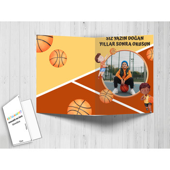 Basketbolcu Temalı Anı Kartı