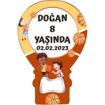 Basketbolcu Temalı Balon Magnet Açacak