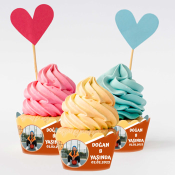 Basketbolcu Temalı Cupcake Sargısı