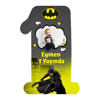 Batman ile Gotham Şehri Temalı Doğum Günü Magnet