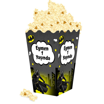 Batman ile Gotham Şehri Temalı Popcorn Kutusu