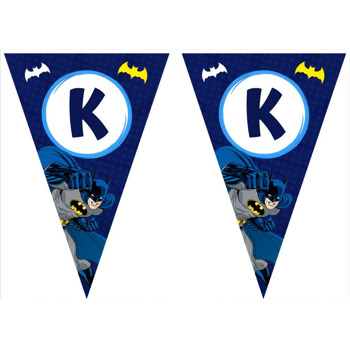 Batman Lacivert Fon Temalı Parti Banner