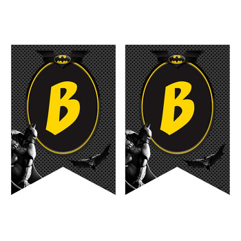 Batman Siyah Fon Temalı Flama Banner