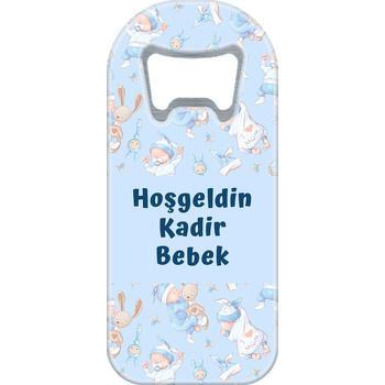 Bebek Desen ile Mavi Fon Temalı Uzun Magnet Açacak
