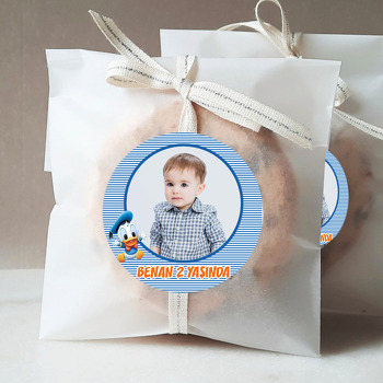 Bebek Ördek Temalı Doğum Günü Sticker