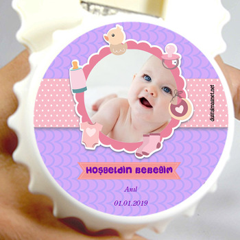 Bebek Oyuncaklı Hoşgeldin Bebek Kapak Şekilli Magnet Açacak