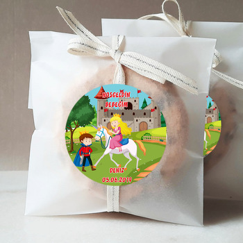 Beyaz Atlı Prens Ve Prenses Temalı Sticker