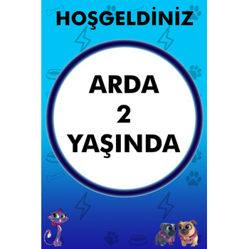 Bingo ve Rolinin Maceraları Temalı Parti Afiş
