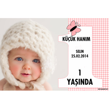 Bir Rakamlı Pembe Magnet