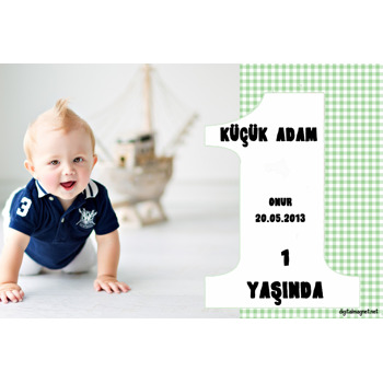 Bir Rakamlı Yeşil Magnet