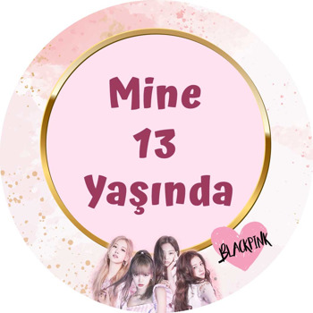 Blackpink Temalı Akrilik Daire Magnet