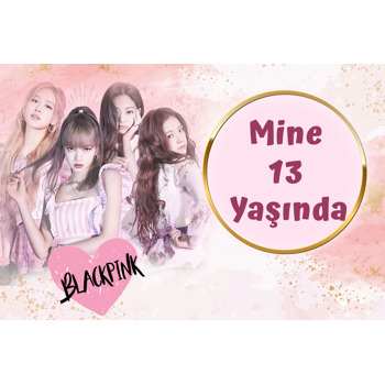 Blackpink Temalı Doğum Günü Afiş