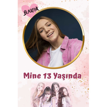 Blackpink Temalı Doğum Günü Afiş