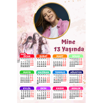 Blackpink Temalı Takvim Magnet