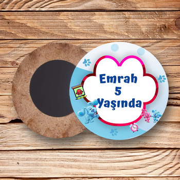 Bluenun İpuçları Temalı Ahşap Daire Magnet
