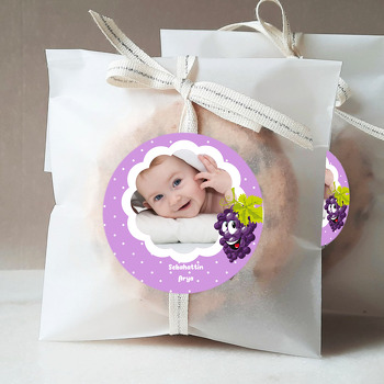 Böğürtlen Temalı Resimli Sticker