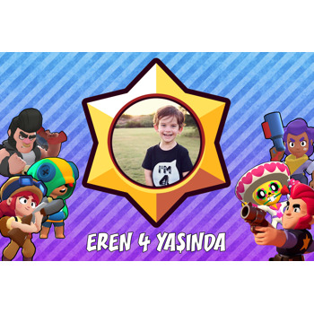 Brawl Star Temalı Doğum Günü Afiş