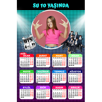 BTS Temalı Takvim Magnet