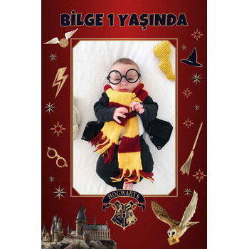 Büyücü Okulu Temalı Doğum Günü Magnet