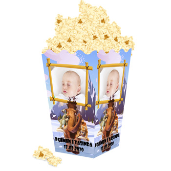 Buz Devri Temalı Popcorn Kutusu