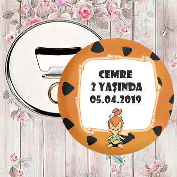 Çakıl Taş Devri Temalı Magnet Açacak