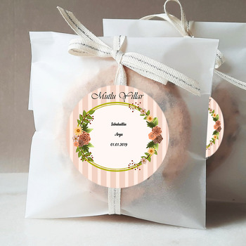 Çiçek Çerçeve Temalı  Sticker