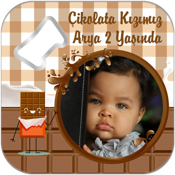 Çikolata Temalı Kare Magnet Açacak