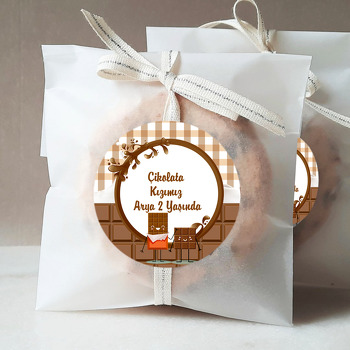 Çikolata Temalı Sticker