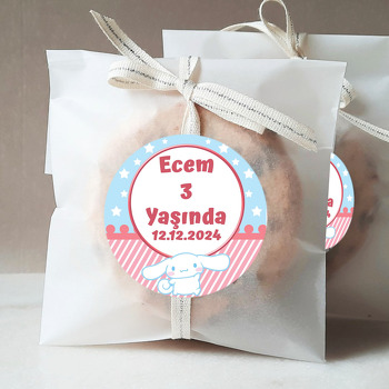 Cinnamoroll Temalı Doğum Günü Sticker